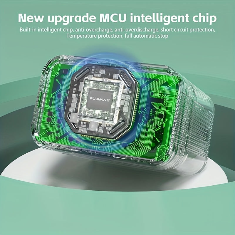 PUJIMAX 8-Pack High-Capacity 4255mWh & 1100mWh AA+AAA Lithium with 8-Slot Fast Charger - Long-Lasting Power, Over-Voltage/Over-Current/Over-Heat/Over-Temperature/Over-Voltage Protection, Compatible with Smartphones, Laptops,