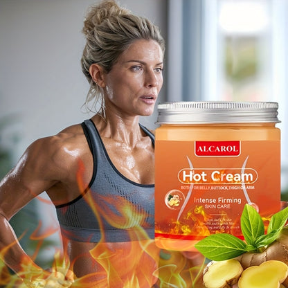 ALCAROL Thermal Cream 250g - Turmeric & Vitamin E Abdomen, Buttocks, Thighs and Arms Thermal Cream | Strong Firming + Deep Moisturizing + Promoting Perspiration | Exercise Burning Improves | Suitable for All Light Beige Types