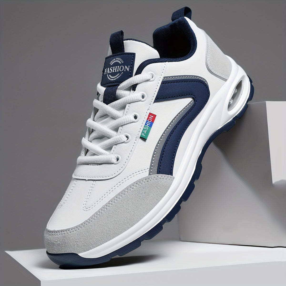 Calçado desportivo casual para homem com amortecimento de ar, confortável e leve para conduzir, lazer, treino e caminhadas ao ar livre.