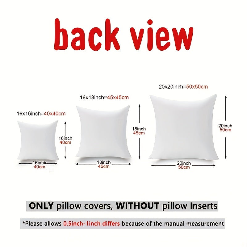 4pcs Modern Geometric & Floral Print Velvet Pillow Covers - Soft Blue & White, Zipper Closure, Machine Washable Polyester, Perfect for Living Room & Bedroom Decor - Includes 2 Large, 1 Medium, 1 Small, Decorative Pillows (No