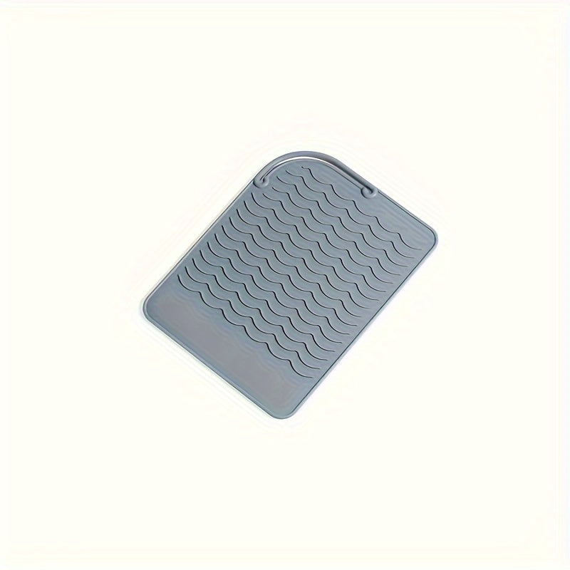 Almofada isolante profissional em silicone, antiderrapante, para ferramentas de modelação de cabelo quentes, acessório prático e portátil para arrumação.