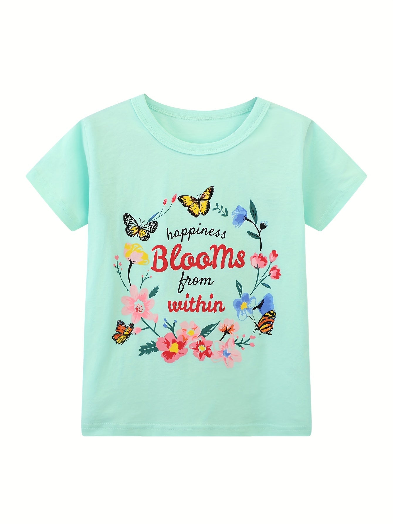 3pcs 100% Cotton Cartoon Graphic Short Sleeve T-shirt Set Summer Clothes Gift Party