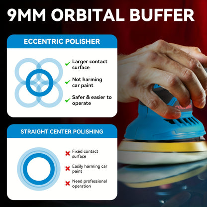 21V Buffer Polisher, 150mm Sand Disc Buffer Polisher for Car Detailing, with Polish And Wax Function, 5000RPM, Electric Polishing Tool for Car And Furniture, Home Bathroom Wall Cleaning, Suitable for Yofidra Batteries