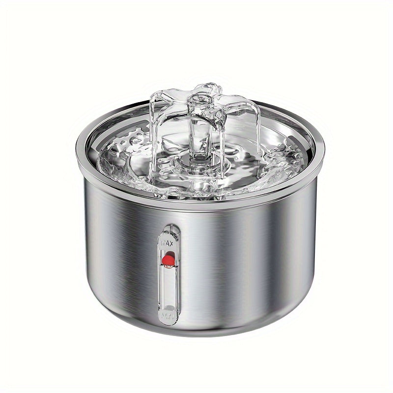 Dispensador Inteligente de Água para Animais em Aço Inoxidável 2L