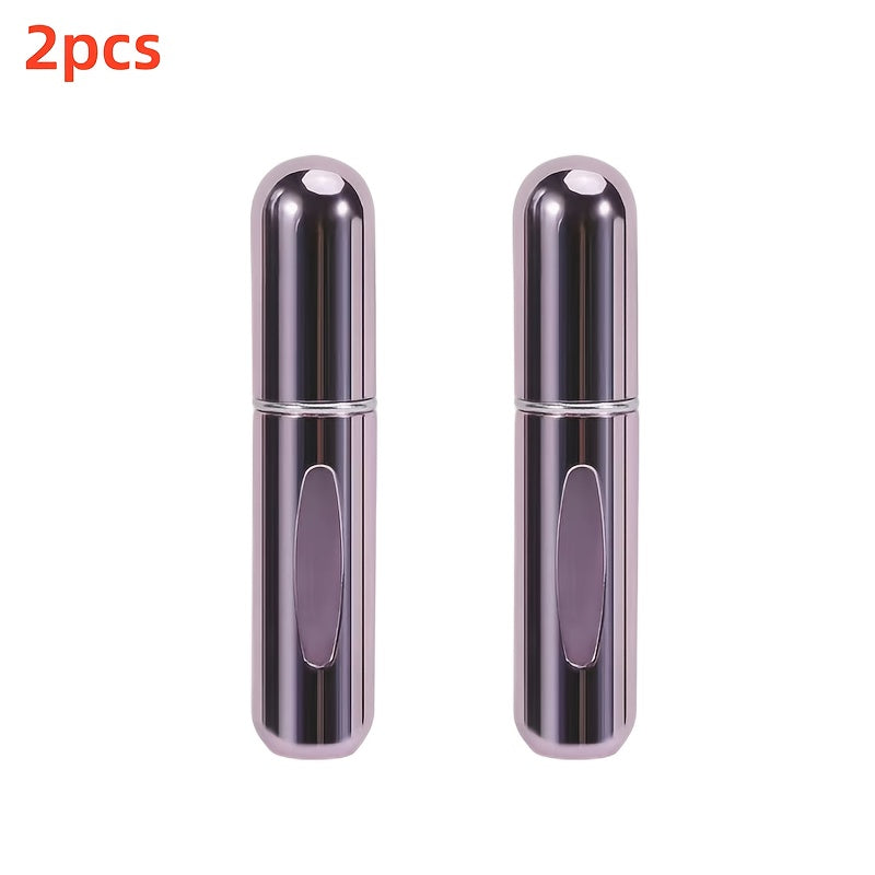 For Mini Portable Refillable Perfume Atomizer - Aluminum Mist Spray Bottle for Travel, Multi-Color Options, Fragrance-Free (Bubble-Free), Refillable Perfume Bottle|Compact Design|Aluminum Atomizer, Perfume Bottl