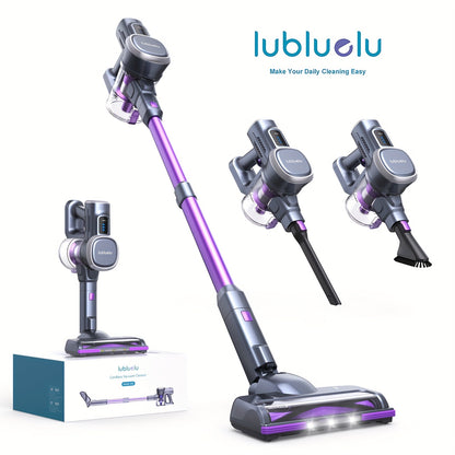 Lubluelu Free-Standing Vacuum Cleaner 26KPa, Powerful Lightweight Cordless 6in 1 Stick Vacuum Cleaner, for Carpet Floor Pet Hair, Vacuum Cleaner for Home, Cordless Vacuum Cleaner High Suction, Vacuum Cleaner Cordless, Vacuum