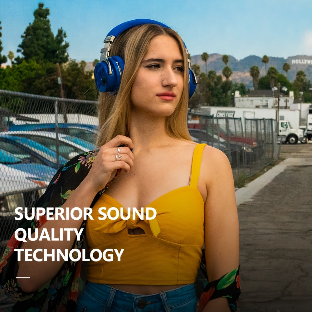 Wireless Headphones, Active Noise Cancelling Headphones with Microphone, Deep Bass, Over Ear Headphones, Comfortable Fit, 30H Playtime