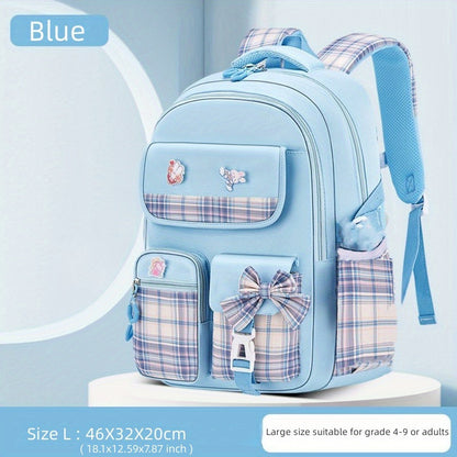 Bow Tie Lady Pink INS Backpacks for Girls Backpack School Bookbag for Teenage Cute Book Bag, Buy Backpack