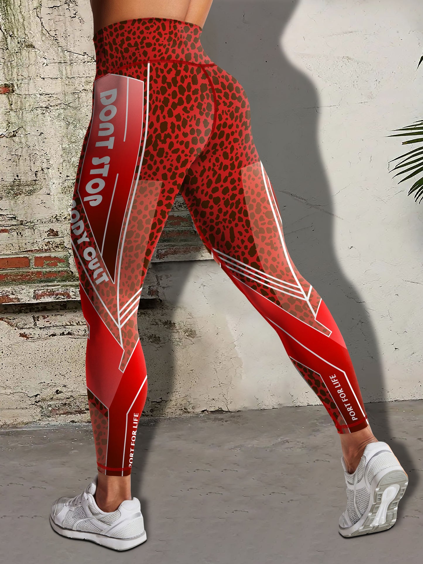 Women's Fashion Color Block Splash Print Yoga Pants, Striped Print Breathable Stretchy Butt Lifting Yoga Workout Running Sports Leggings, Women's Activewear