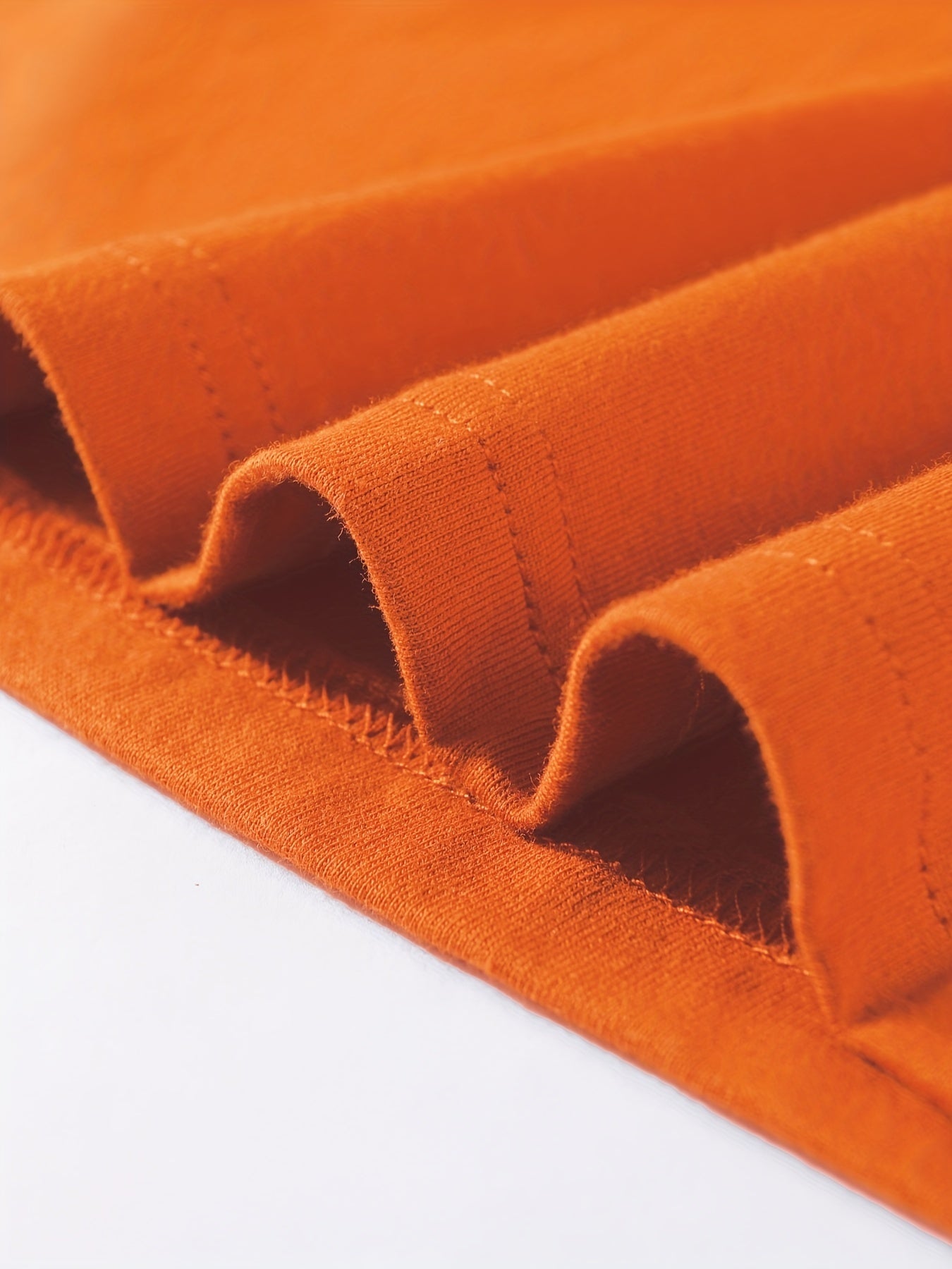 T-shirt infantil de cor sólida, blusa casual de manga curta, t-shirt infantil para o verão.