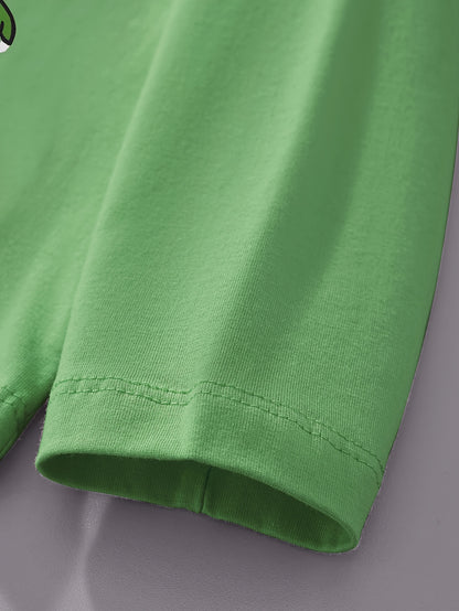 Boys' Pure Cotton Long Sleeve T-Shirt with Small Dinosaur Pattern Autumn and Winter Trendy Style