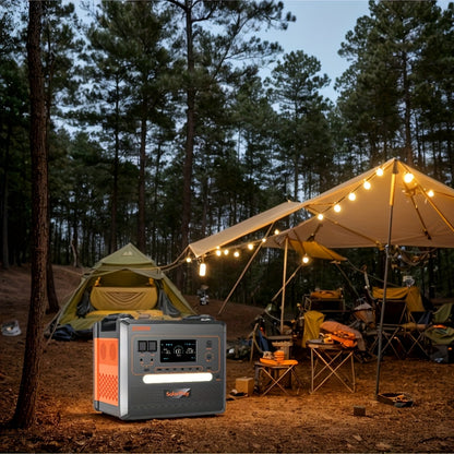 SolarPlay Portable Power Station 2500W (peak 4800W), 2304Wh Solar Generator, Equipped with 400W Solar Panels for 1.5-hour Fast Charging, BMS Emergency Power Supply, Used for Home Backup, Camping, Outdoor Battery Backup, Power