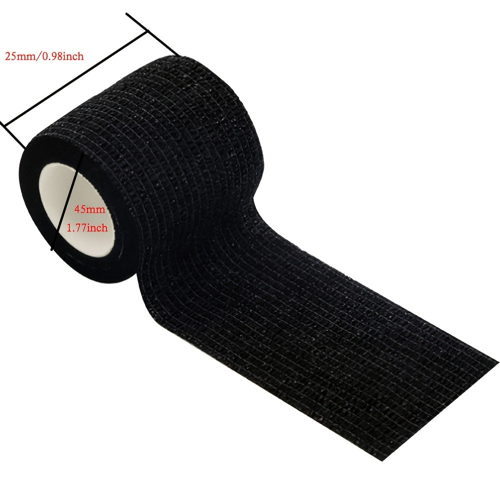 3-Pack Black Polyester Headphone Headband Protector Tape, Anti-Aging Peeling Repair Strip for Over-Ear Headsets, Durable Fiber Material, No Electronic Components