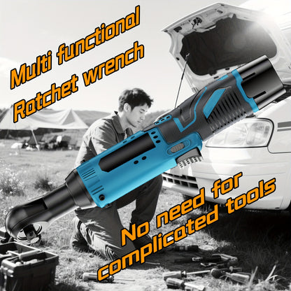 2025 New Electric Wrench, Portable Ratchet Wrench, Automotive Maintenance Angle Crane Installation Tool, Effort-Saving Quick-Release Wrench for Home Renovation, Ergonomic Socket Design, Featuring Adjustable Speed ​​Trigger, Ide