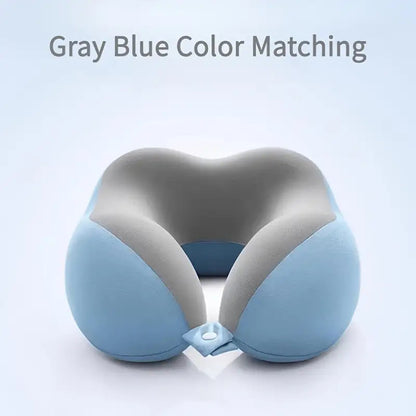 U-Shaped Neck Pillow for Travel & Office - Ergonomic Design, Medium Soft, Machine Washable, Black, Neck Pillow for Travel, Office Napping, and Relaxation, Relaxation Accessory, Modern Pillow, Comfortable Fit, Relaxation, Neck
