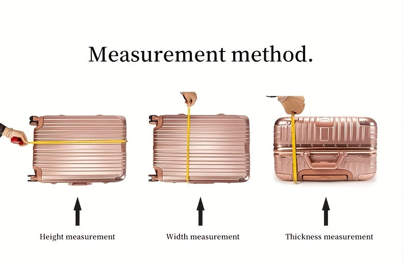 3pcs Luggage Protective Covers, Check-in Shockproof Thick PVC Transparent Dustproof Covers for 50.8cm+60.96cm+71.12cm Suitcases, Waterproof &amp; Durable