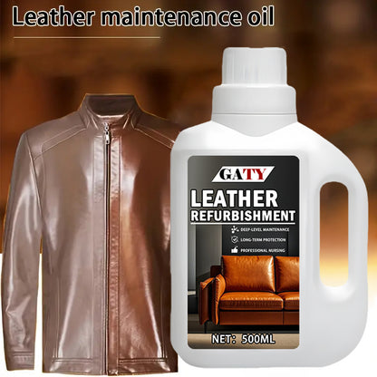 Care and Repair Cream - 500ml Deep Care for Car Seats, Sofas, Jackets, Shoes & Clothing: Enhances Shine, Protects Against Fading, Covers Whitening, Prevents Cracking & Aging