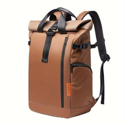 Business backpack Men's fashion laptop backpack student bag large-capacity travel bag Oxford cloth backpack commuting outdoor travel bag light pockets can accommodate 15.6-inch notebook, 7.9-inch iPad.