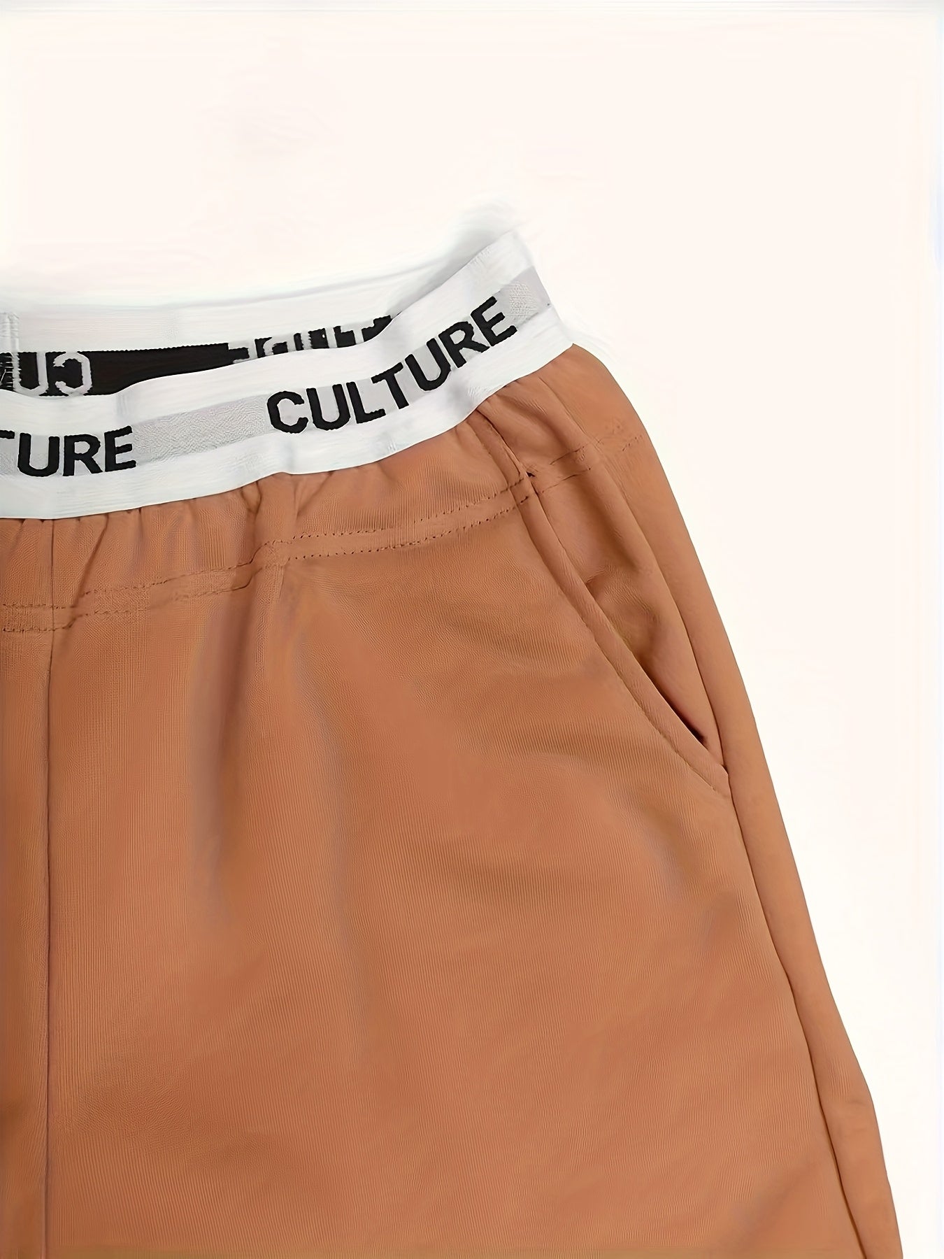 2pcs Women'S High-Waisted Wide-Leg Pants with Heart Letter Print - Casual Loose-Fit Joggers, Solid Color, All-Season Comfort, Pockets, Versatile for Casual Attire