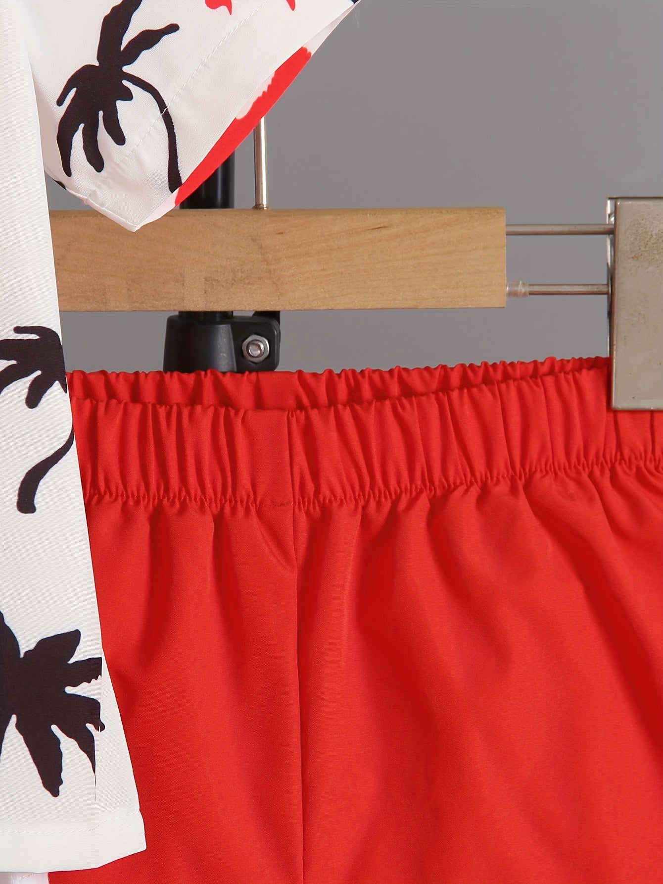 Boys' Summer Fashion Street Shirt Three-piece Set Only Selling Hats, Shirts and Shorts, Perfect for Outdoor