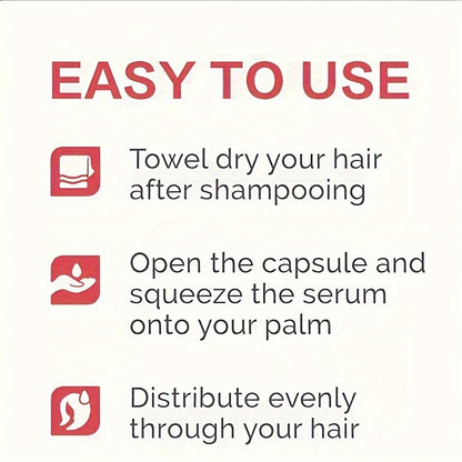 Vitamin Hair Serum Oil - Vitamins A, C, E | Moisturizing & Conditioning for All Hair Types | Fragrance Enhancer with Argan Oil