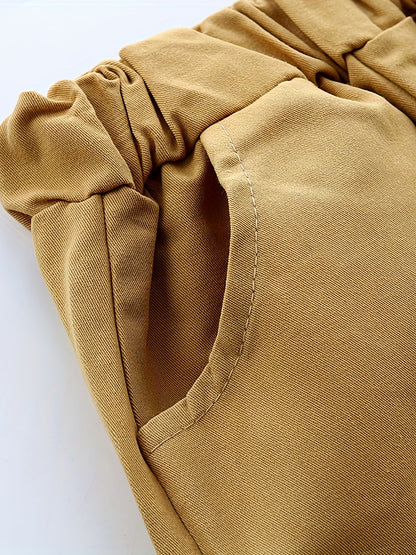 Boys' Summer Short Sleeve Set, New Cotton Breathable Two-Piece Kids T-Shirt Fashion Outfit for Boys, Perfect for Outdoor