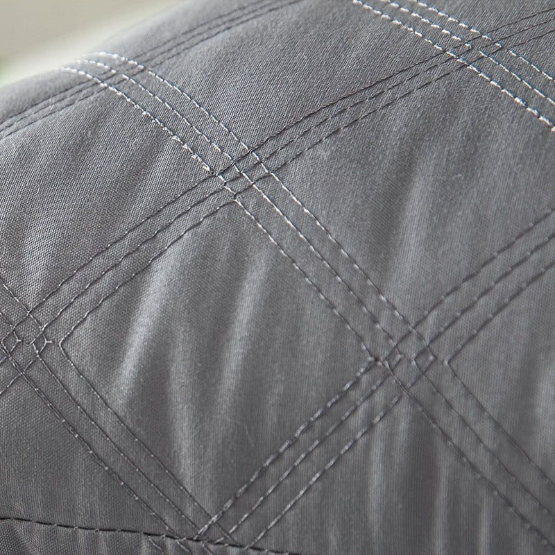 4pcs High-Quality Luxury Double-Sided Patterned Pillow Covers, Gray Polyester Sofa Cushion Covers with Zipper Closure, Machine Washable, Multi-Use for Home, Car, and Sofa Decor