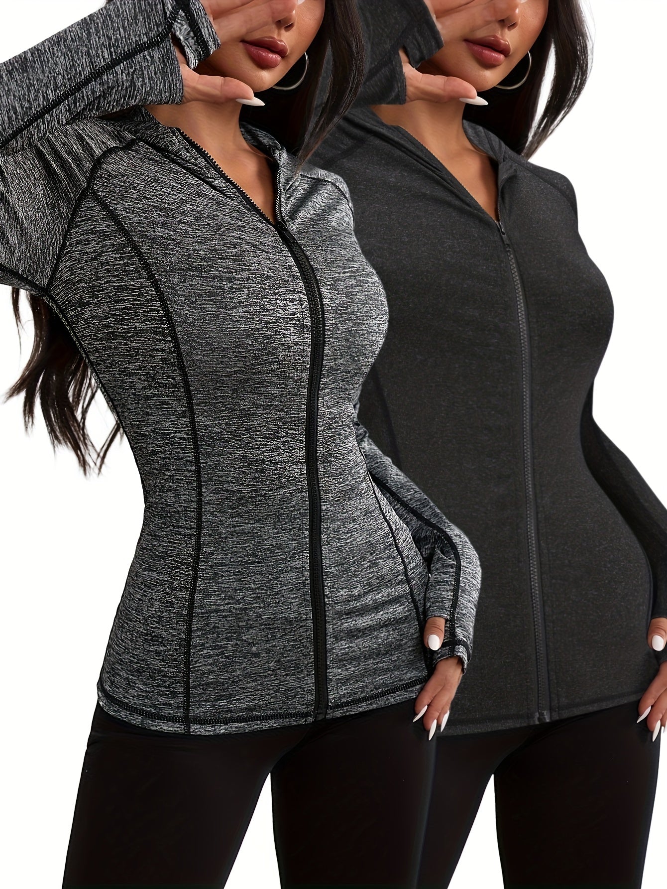 Conjunto de duas peças feminino casual desportivo