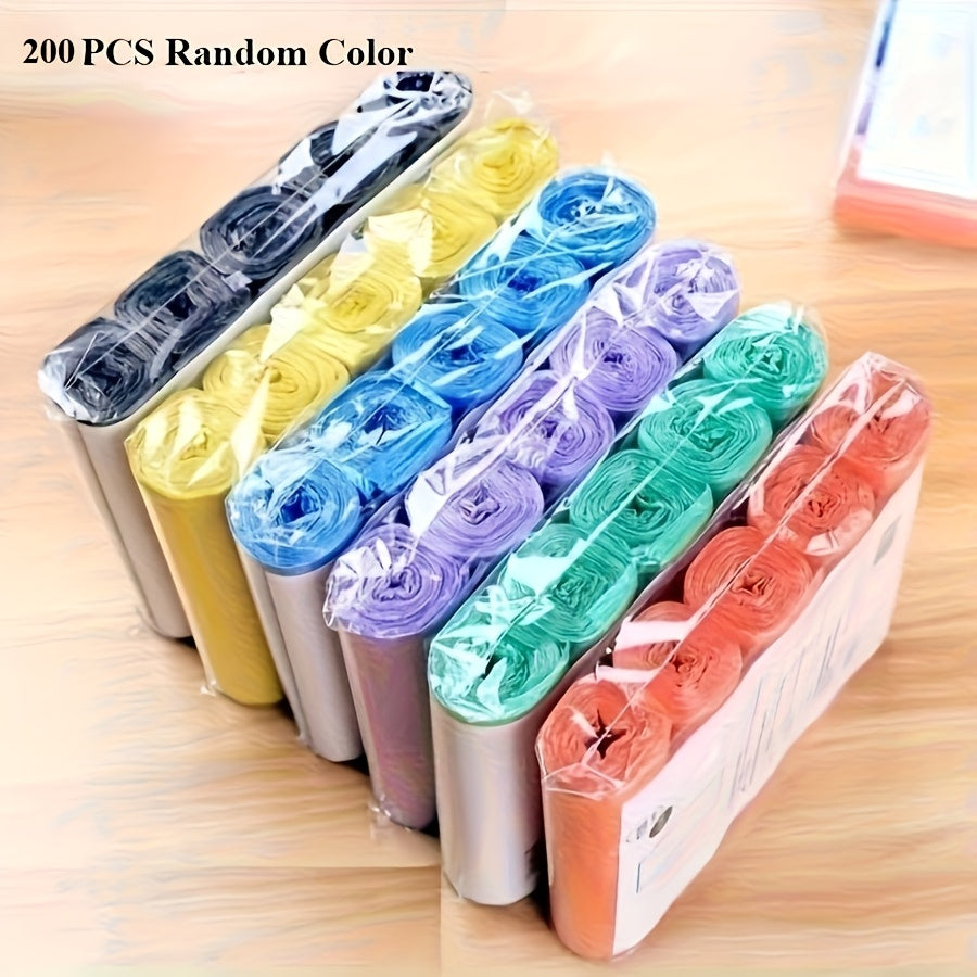 5 Rolls of 200 Large Thickened Garbage Bags for Home, Kitchen, Office And Outdoor Cleaning! Halloween Gifts, Christmas Gifts