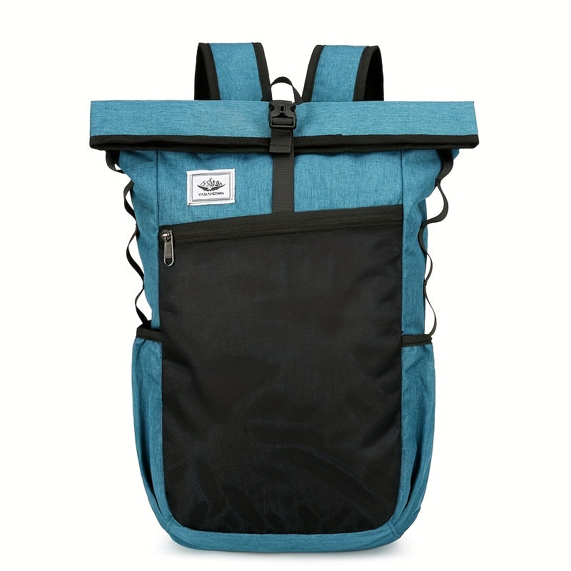 1pc Portable Multi-functional Sports Backpack, Foldable Lightweight Storage Bag for Men Women Outdoor Camping Hiking Travel Riding