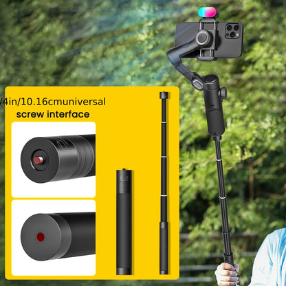 AOCHUAN 3-Axis Smartphone Gimbal Handheld Phone Stabilizer With AI 7.0 Anti-Shake, AI Face/Object Tracking Zoom & Focus Wheel Gimble For Smart Phone Video Recording Handheld Stabilizer For Video Creators 250g Payload Capacity