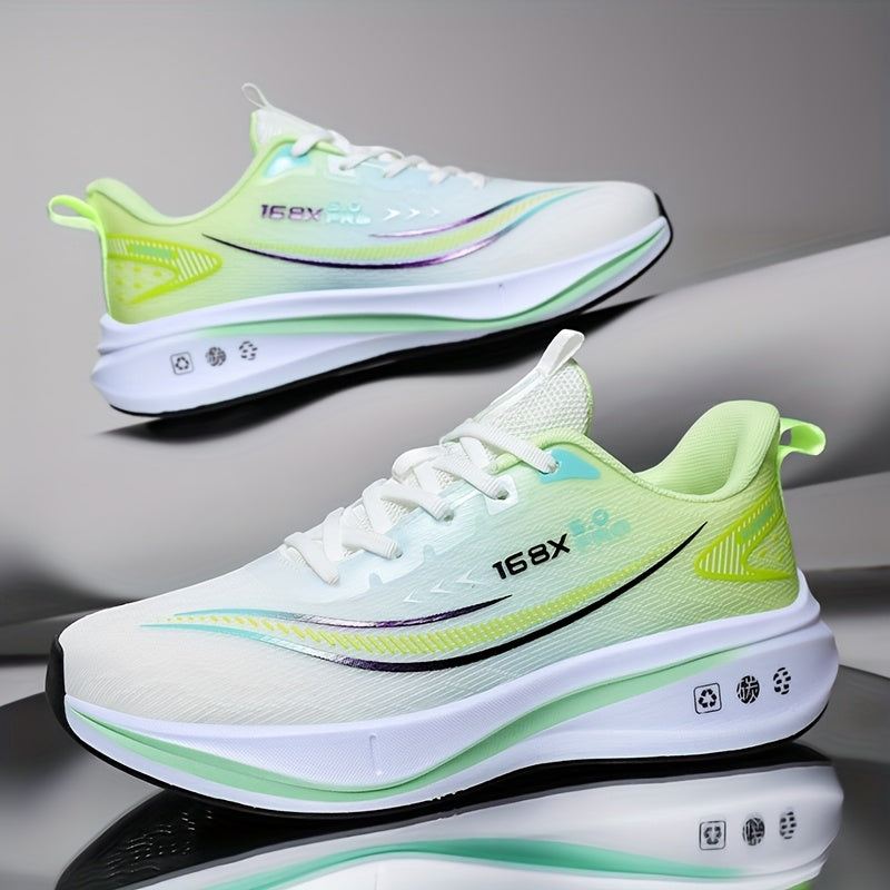 Men's Running Sneakers – Lightweight and Breathable, Soft Cushioned Outsole for Road & Trail Use Multi-Functional Non Slip Shoes Suitable for Marathon Triatlon Off-Road Cycling Gym Aerobics Hiking Mountaineering Daily Wear