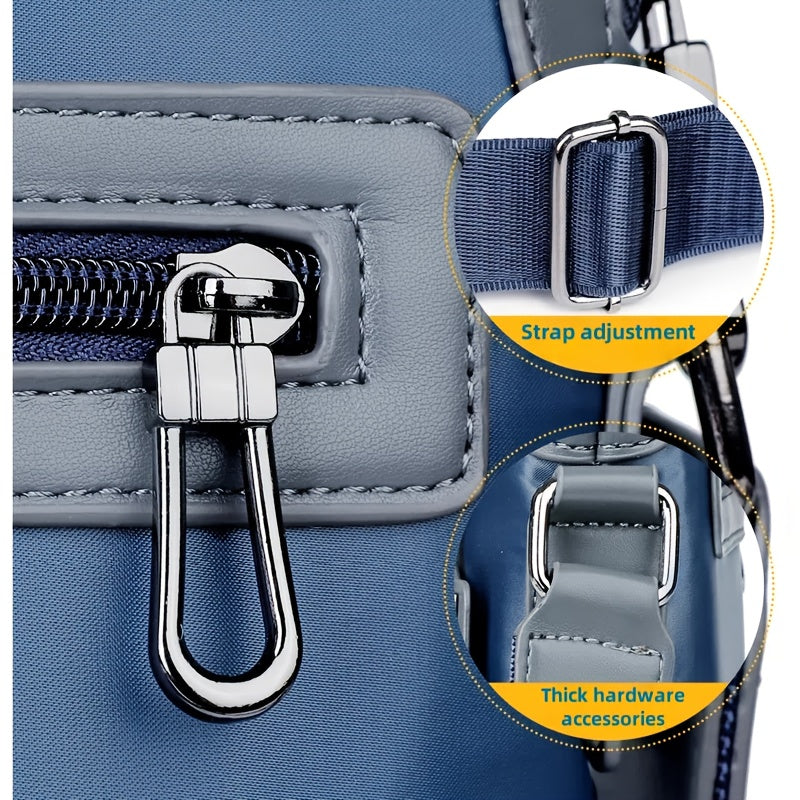 Men'S Crossbody Bag with Tablet Compartment - Messenger Bag, Passport Holder & Adjustable Strap - Sleek Royal Blue - Durable Everyday Carry for Travel, Gym, Commute - Perfect Gift for Men (Halloween, Christmas) - Compatible w