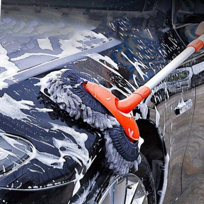 Long Handle Car Wash Brush, Long Handle Ultra-Fine Fiber Car Mop, Car Wash Mop Glove Long Handle Car Cleaning Kit Brush, Kit Brush Dust Remover Scratch-Free Cleaning Tool, Commercial Mop