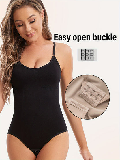 3pcs Seamless Body Shaping Bodysuits With Tummy Control, Buttock Lifting, And Hip Slimming Features