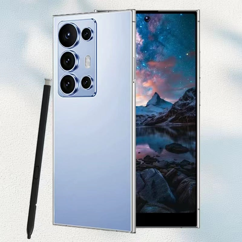 Super smartphone, versão desbloqueada de 12+512GB, equipado com sistema Android e com caneta stylus integrada.