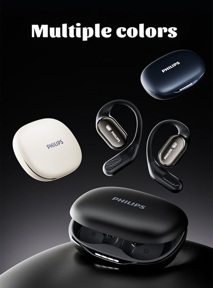 For Philips TAT3759 Over The Ear Wireless Headphones | Premium ENC Noise Cancellation | 500mAh Long-Lasting Battery | 32H Playtime (9H+ Single Earbud Playtime) | Wireless 5.4 | Lightweight ABS Design | Built-in Mic for Calls