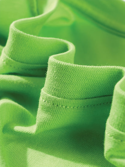 T-shirt infantil de cor sólida, blusa casual de manga curta, t-shirt infantil para o verão.