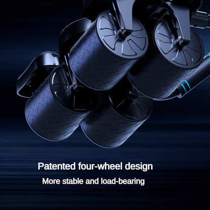 A Silent Rebound Abdominal Wheel with Four Wheels, Perfect for Home Workouts And Abdominal Compression, Ideal for Core Training, Made of ABS Material, a Great Gift for Christmas And New Year.