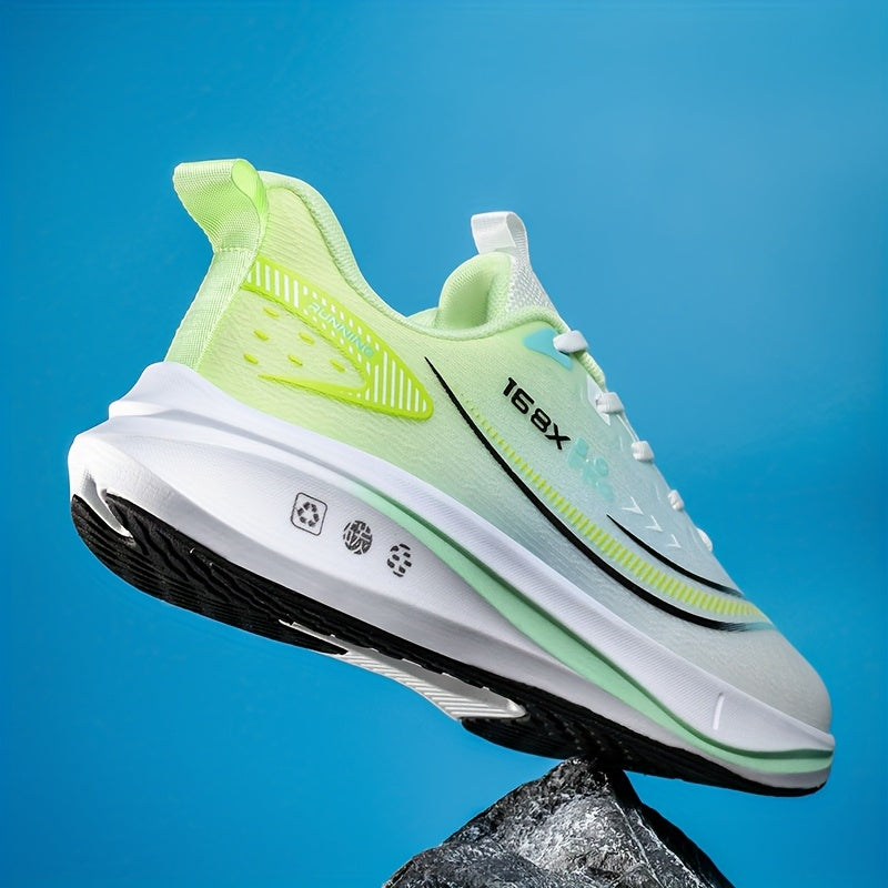 Men'S Running Shoes – Lightweight, Breathable, Soft Cushioned Sole, Suitable for Road and Outdoor Use, Multi-Functional Anti-Slip Sneakers for Marathon, Triathlon, Trail Running, Cycling Training, Gym, Aerobic Exercise, Hik