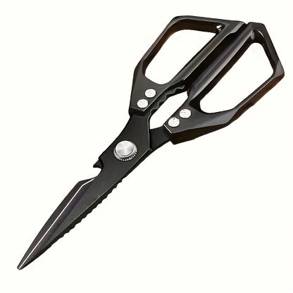 1/2 Stainless Steel Kitchen Shears, Chicken Bone Clippers, Ultra Sharp Heavy-Duty Corrosion-Resistant Poultry Scissors with Multi-Purpose Meat Cutting Blade for Easy, Chicken Meat And Bone Cutting - Rustproof Coating