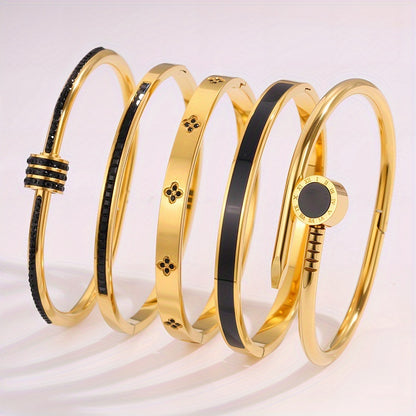 Bijuteria em aço inoxidável, impermeável e hipoalergénica, adequada para homens e mulheres, ideal para festas e uso diário.