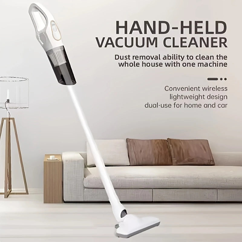 Cordless Handheld Vacuum Cleaner with Dual 2000mAh Batteries, USB Charging & Strong Suction - Lightweight ABS Design, Multi-Functional Attachments for Indoor/Outdoor Use, Cordless Vacuum Cleaner, Quick Cleanup, Ergonomic Grip