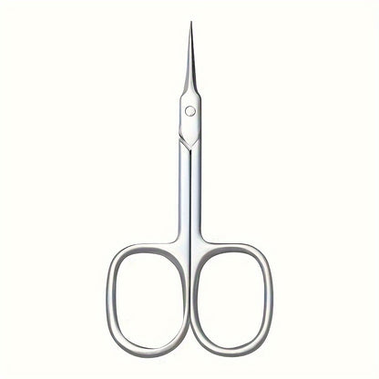 1PC Stainless Steel Curved Tip Thin Blade Cuticle Scissors Nail Clippers Trimmer Manicure Tools Eyebrow Tools Dead Skin Remover