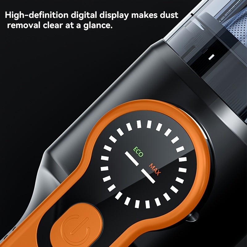 Car Handheld Wireless Vacuum Cleaner, Strong Suction, Portable Vacuum Cleaner, USB Rechargeable with LED Light, Suitable for Cars, Pets, Hair, Beds, Home