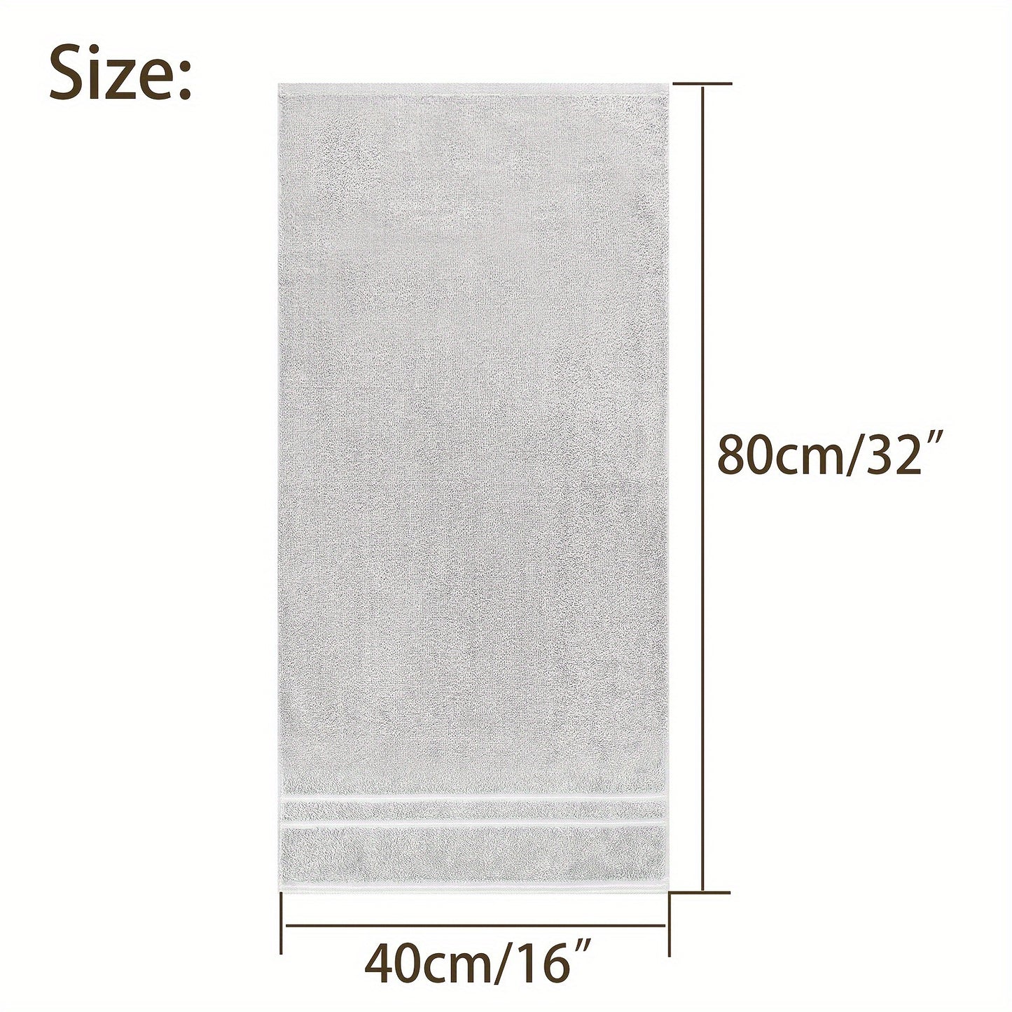 DIJOA 6-Pack Pure Cotton Towel Set, Face Wash Towels Hand Towels Bathroom Towels Lightweight Quick-Dry 40cm X 80cm 400GSM, Holiday Gift Sports Outdoor Beauty Towels Japanese Korean European Style