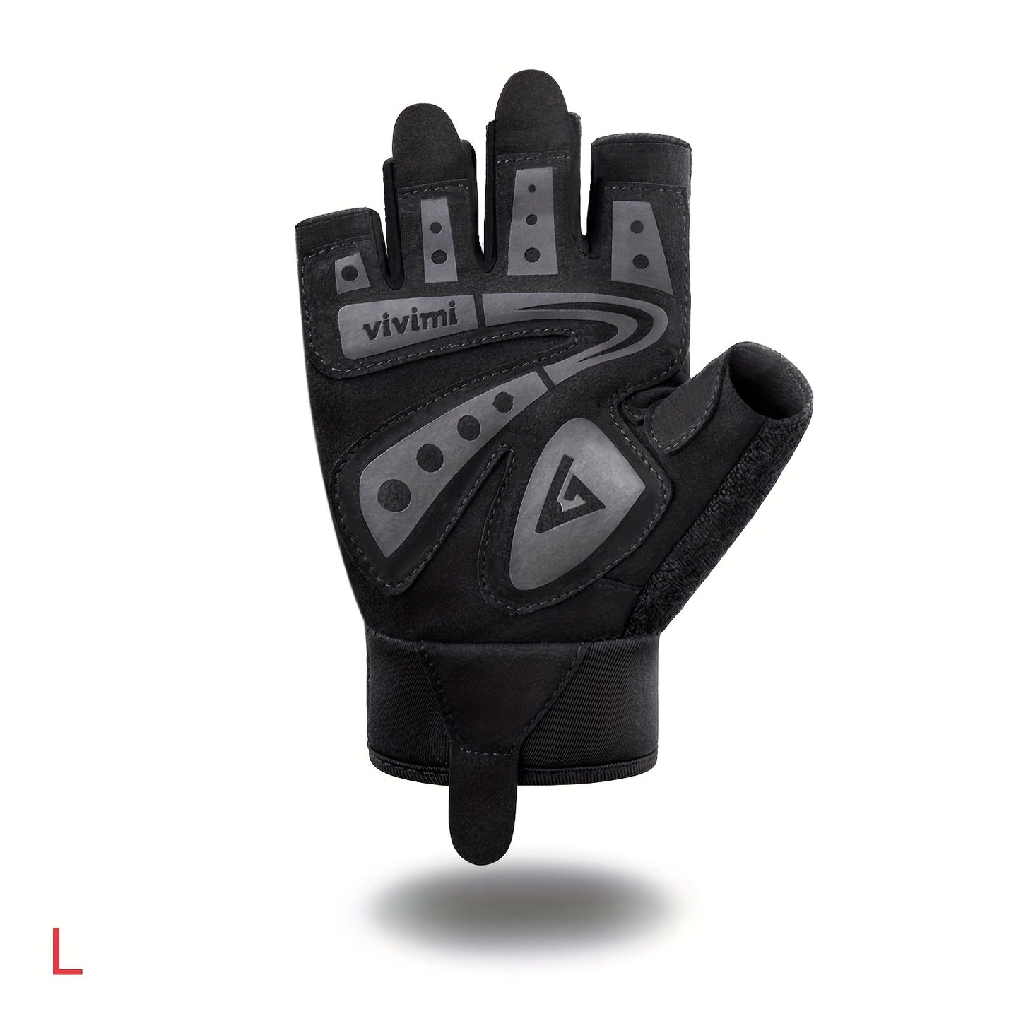 1 Pair of Versatile Fitness Gloves - Black, Polyester Blend, Knit Fabric, Adjustable Buckle Closure, Extra Grip for Weightlifting, Training, Suspension, Pull-ups - Perfect for Indoor & Outdoor Gym Workouts, Gym Gloves|Adjusta