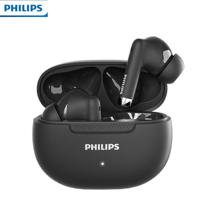For PHILIPS Wireless Earbuds with ENC Noise Cancellation, Tap Controls & Rechargeable Battery, 6-hour playback time, 16 hour charging case.TAT2020, Earbuds Wireless, Travel Headphones, Office Headphones, Compact Earbuds, Mode
