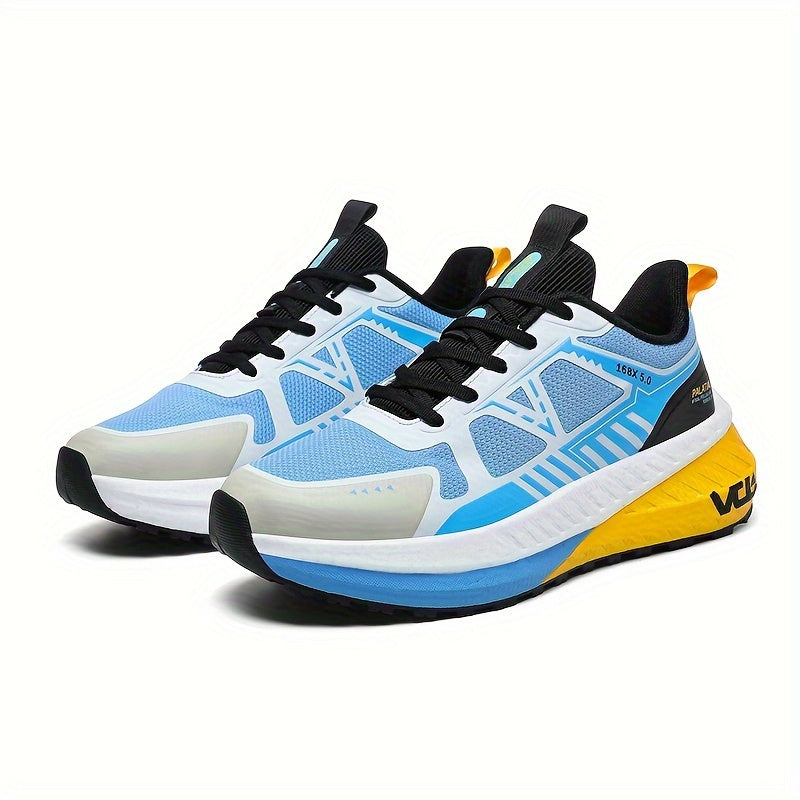 Fashionable athletic shoes for men and women - Lightweight casual running shoes, all-season comfort, round toe lace-up sneakers, breathable woven fabric, EVA sole, universal fit.