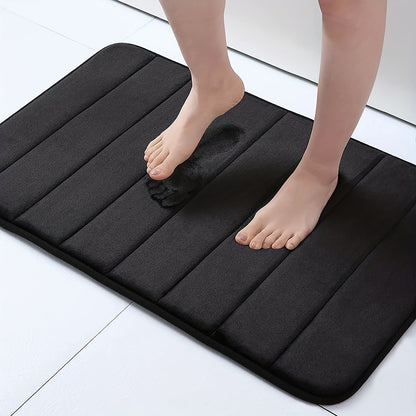 1pc Soft and Comfortable Bathroom Memory Foam Mat with Quick Absorption and Anti-Slip Properties, Bathroom Decor, Bathroom decorations, bath rug, kitchen Area Rugs, Laundry, bedrooom, shower, indoor mat
